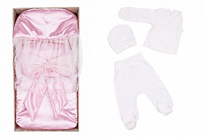 Комплект на выписку - Лунтик, Л 3039, весна, пудра (Мой Ангелок, 00-0011838 _пудра)